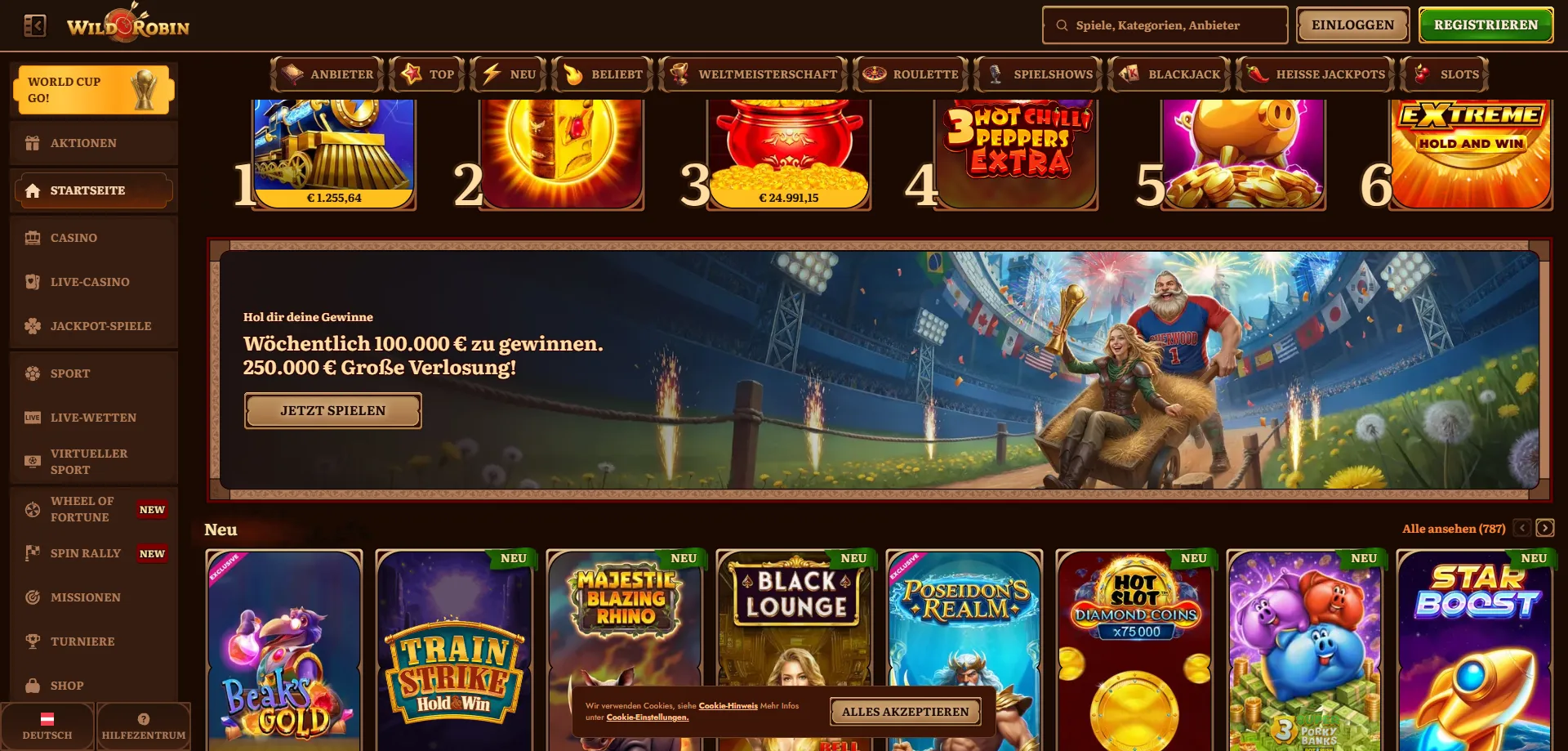 WildRobin Casino mobile App f&uuml;r Android und iOS &ndash; &Ouml;sterreich Test